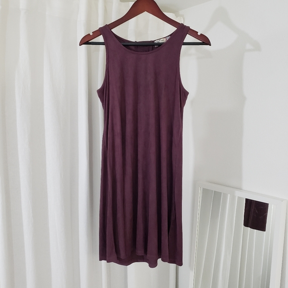Pink Republic Sleeveless Mini Dress in Maroon Red “Suede” Junior's Size XL - Picture 1 of 3